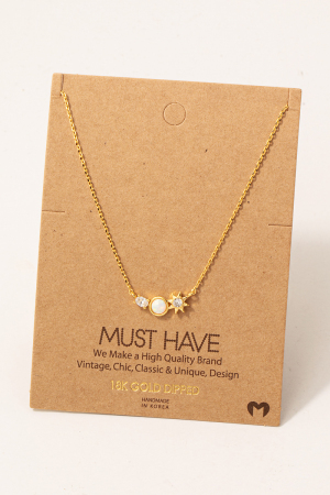 Gold Dipped Mixed Mini Charms Necklace
