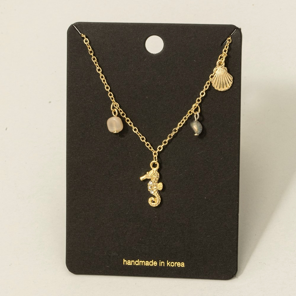 Sealife Sea Horse Charms Necklace