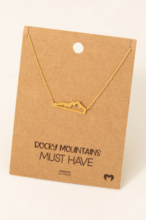 Rocky Mountain Pendant Necklace