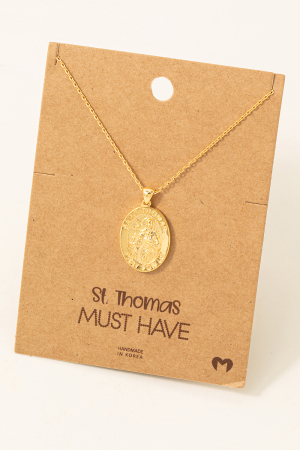 St Thomas Pendant Necklace