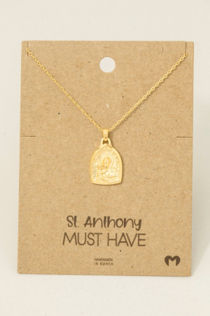 St Anthony Pendant Necklace