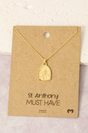 St Anthony Pendant Necklace