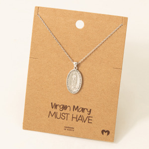 Virgin Mary Pendant Necklace