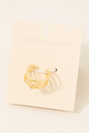 Sterling Silver Mini Shapes Open Band Ring