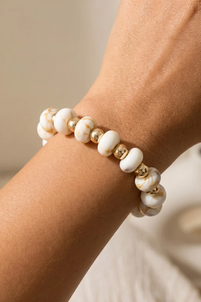 Assorted Resin Beads Stretch Bracelet