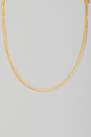 Layered Dainty Strands Classic Chain Necklace
