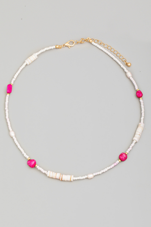 Mixed Beaded Chain Necklace