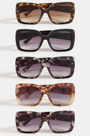 Tortoise Tortoise Square Sunglasses Set