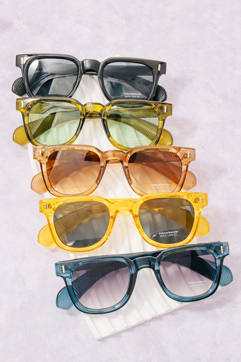 Thick Brow Bar Wayfarer Sunglasses