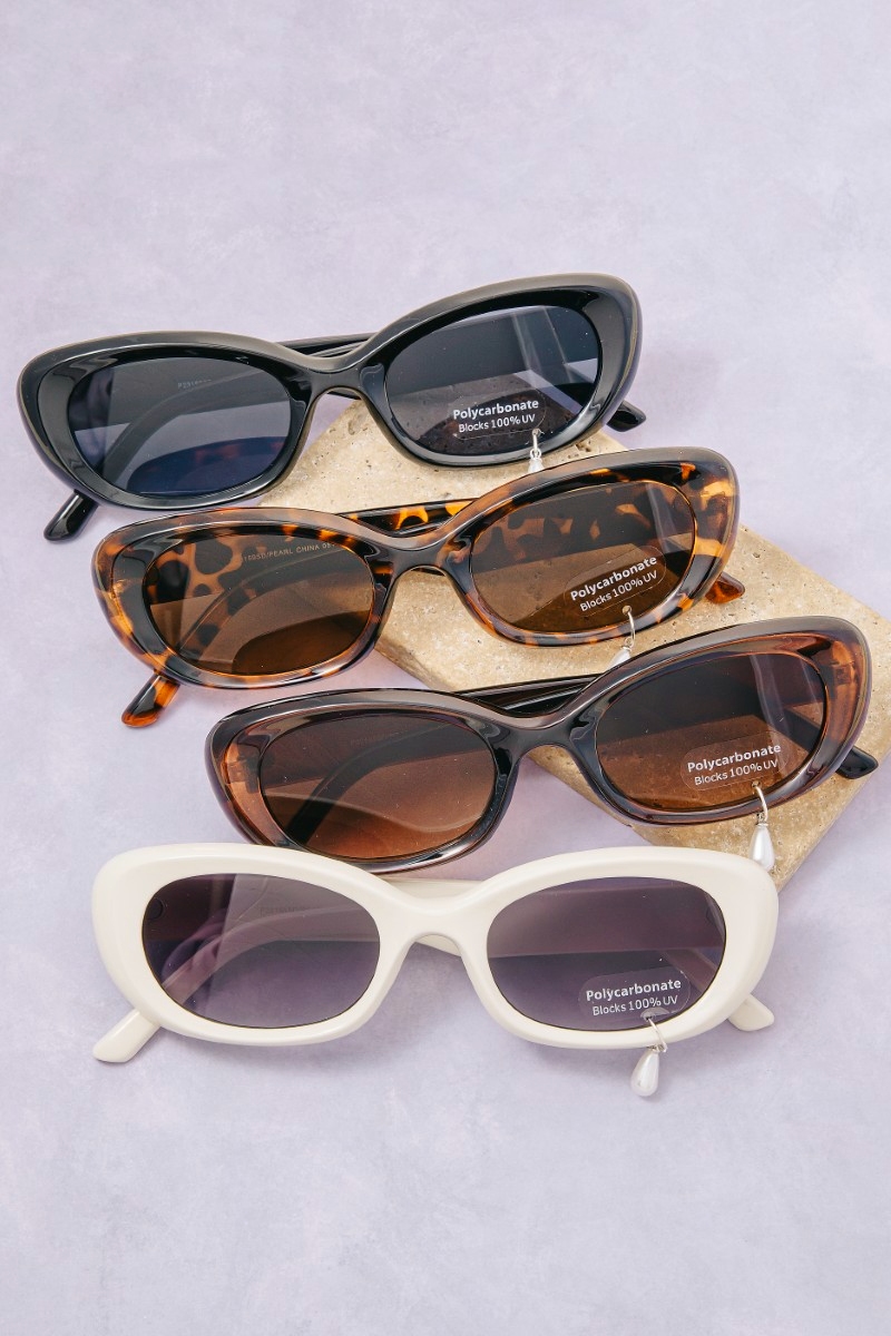 Wide Oval Lens Sunglasses Set