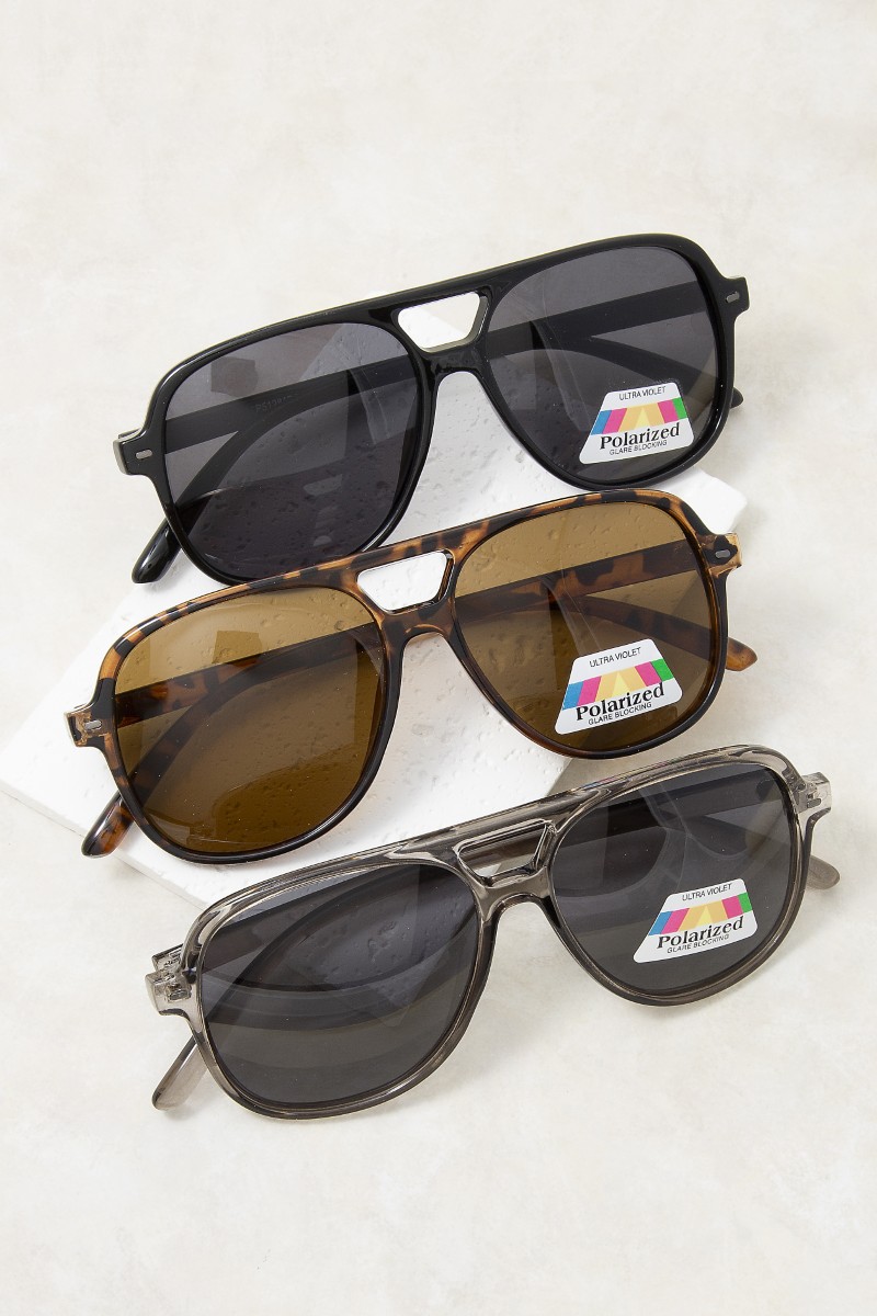 Tortoise Aviator Frame Sunglasses Set