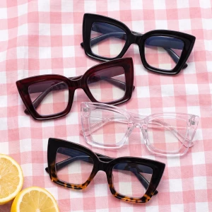 Oversized Cat Eye Blue Light Computer Glasses