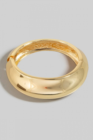 Metal Hinge Dome Bangle Bracelet