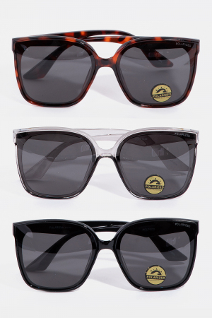 Acetate Frame Polarized Sunglasses Set