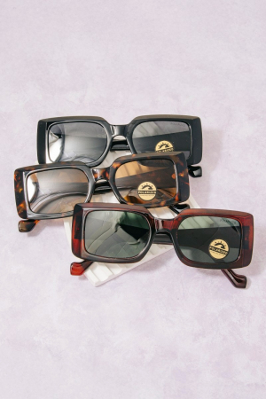 Assorted Polarized Rectangle Sunglasses Set