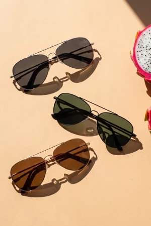 Classic Metal Aviator Polarized Sunglasses