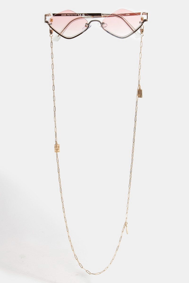 Rectangle Charm Glasses Chain
