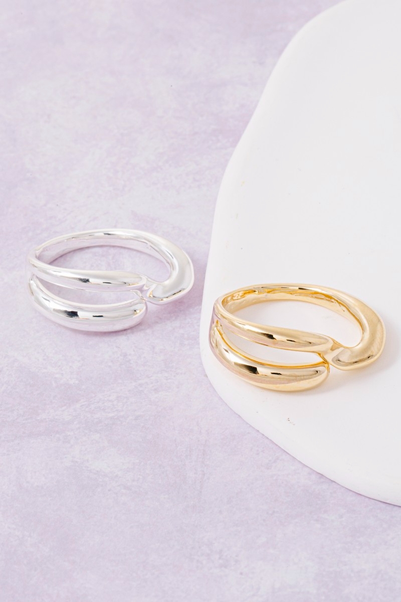 Minimalist Sculpted Band Ring