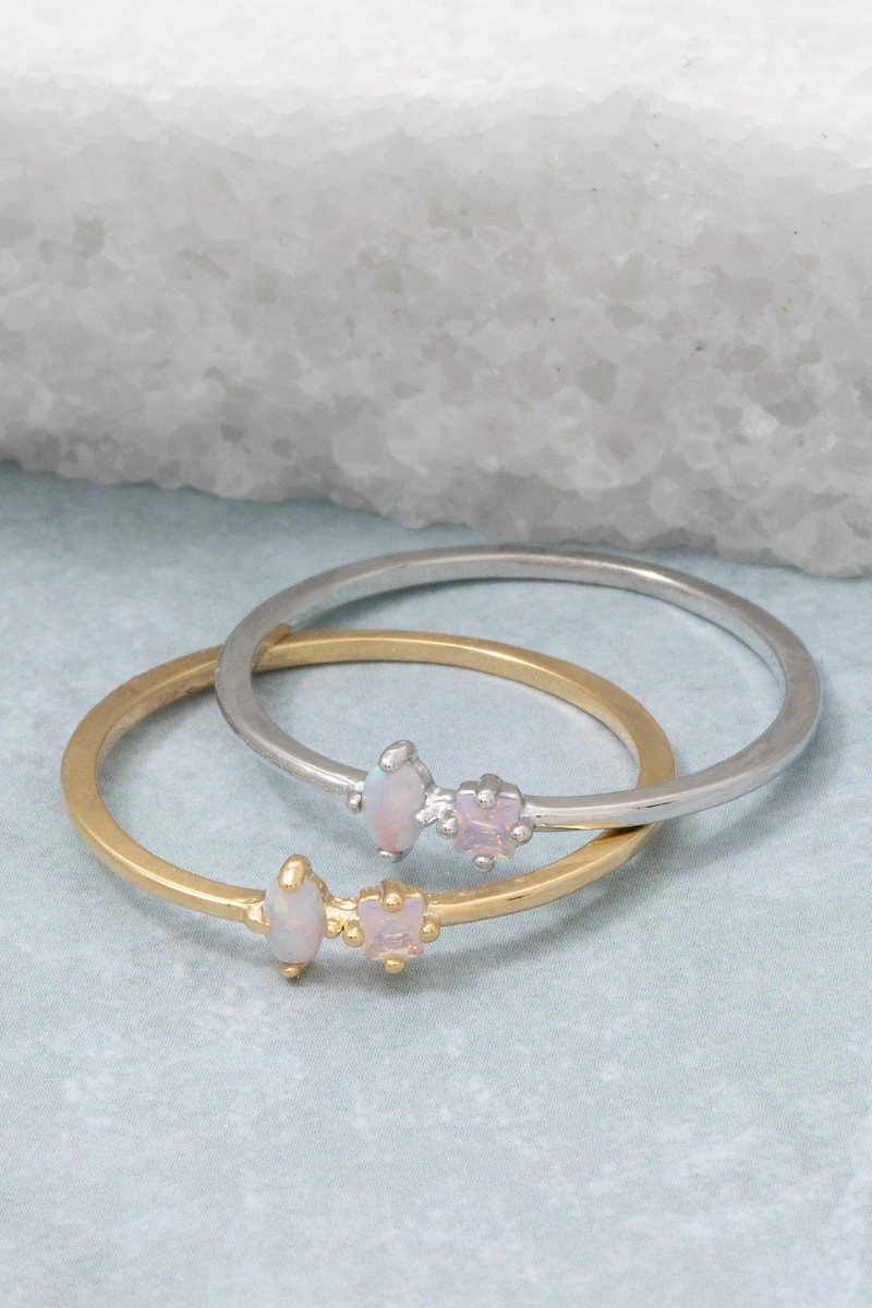 Gold Dipped Ribbon Bow Ring