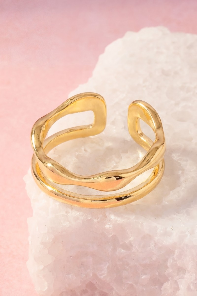 Two Row Metallic Ring