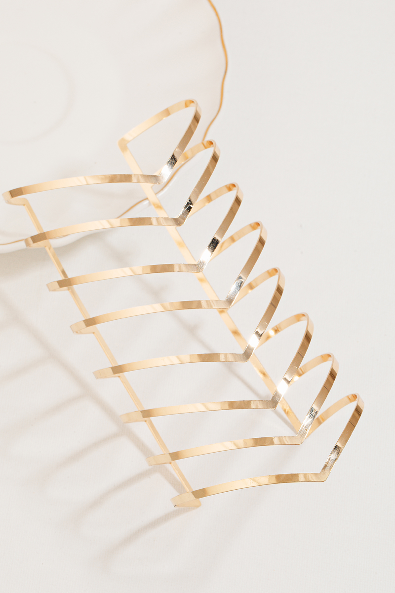 Metallic Arrow Long Cuff Bracelet