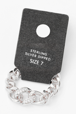 Gold Dipped Curb Chain Ring