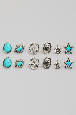 Georgia Western Earring Set main image 1