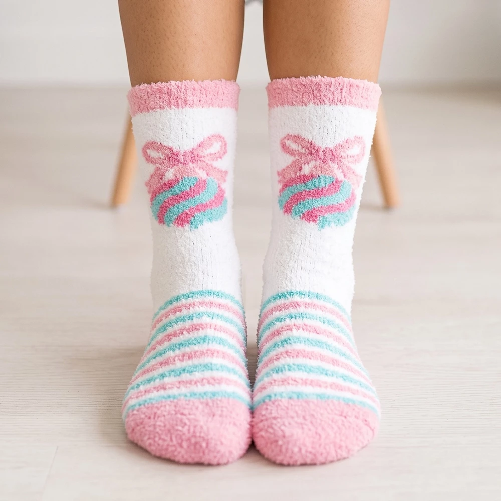 Nutcracker Plaid Dot Cozy Socks Set