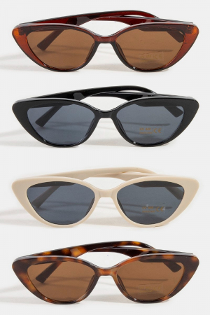 Narrow Cat Eye Frame Sunglasses