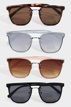 Thin Plastic Frame Sunglasses