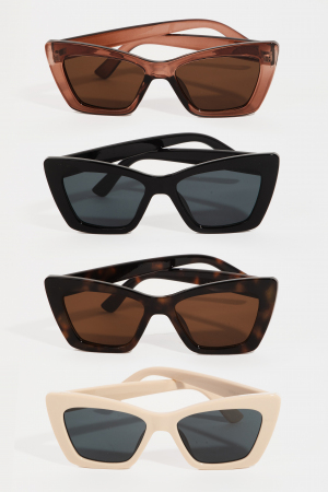 Sharp Cat Eye Frame Sunglasses