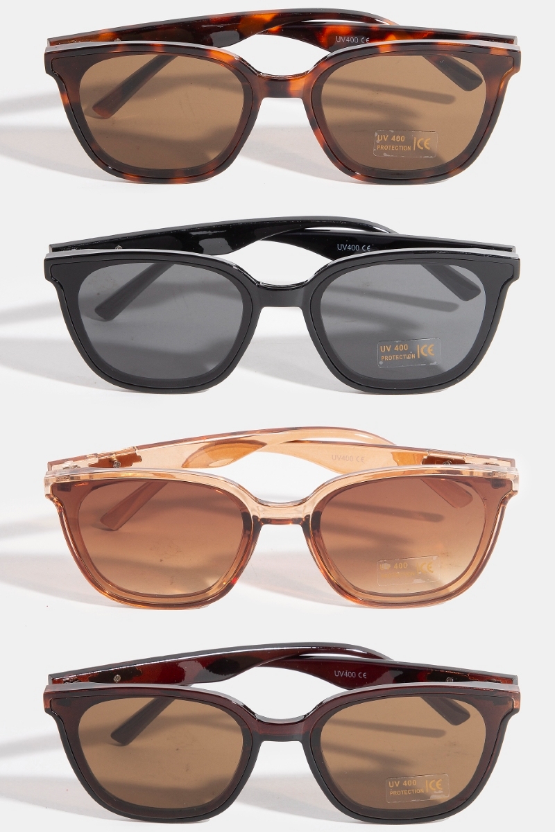 Simple Square Frame Sunglasses Set