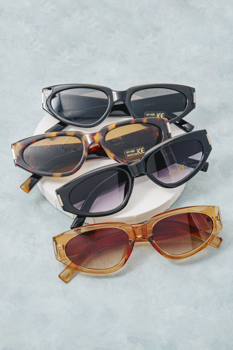 Sporty Rectangle Lens Sunglasses Set