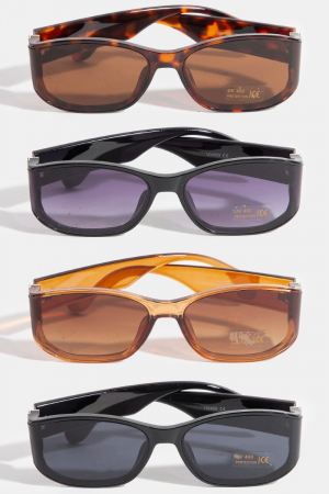 Rectangle Peripheral Lens Sunglasses Set