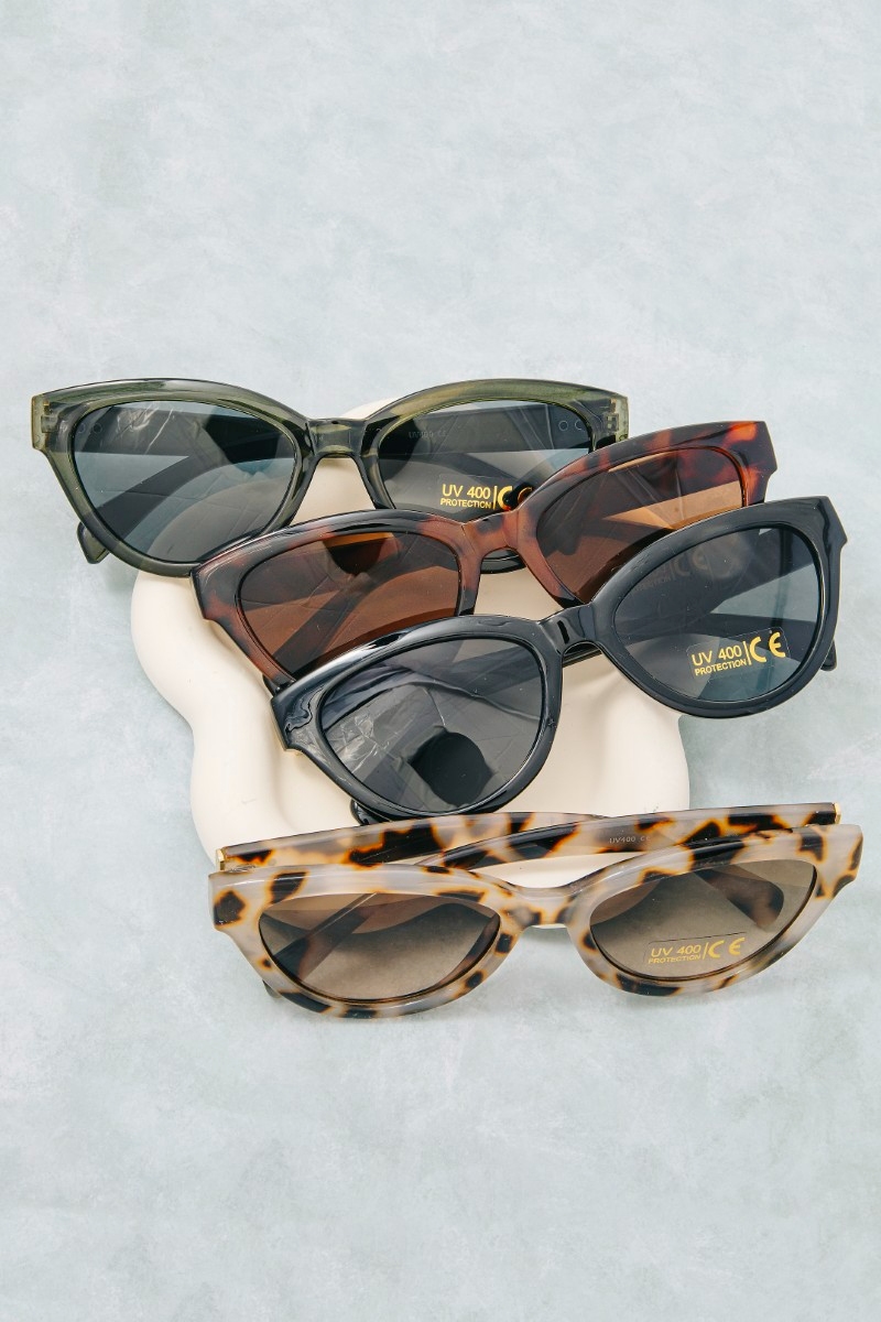 Assorted Twelve Piece Uv400 Acetate Sunglasses Set