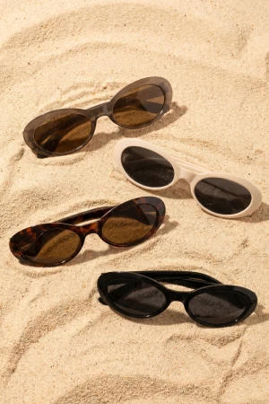 Classic Rounded Oval Sunglasses