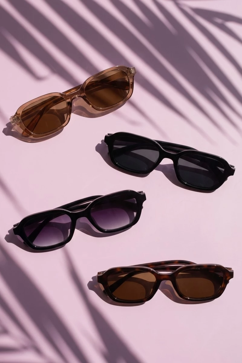 Slim Rectangle Frame Sunglasses