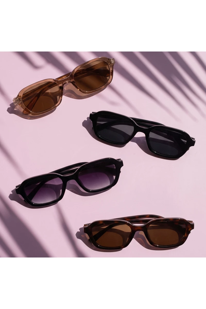 Slim Rectangle Frame Sunglasses