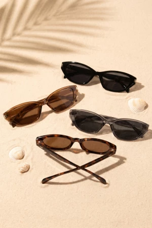 Sharp Angular Cat Eye Sunglasses