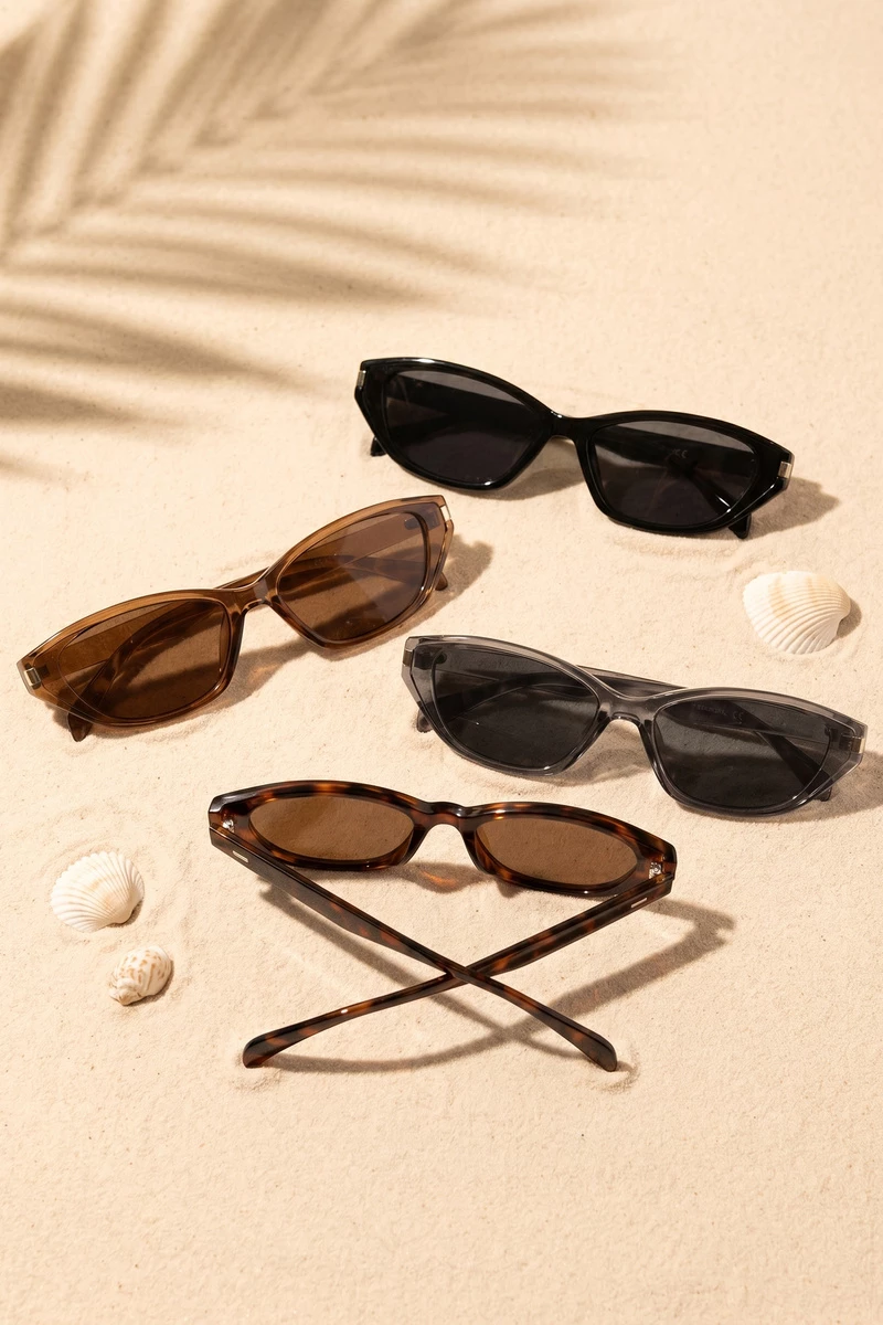 Sharp Angular Cat Eye Sunglasses
