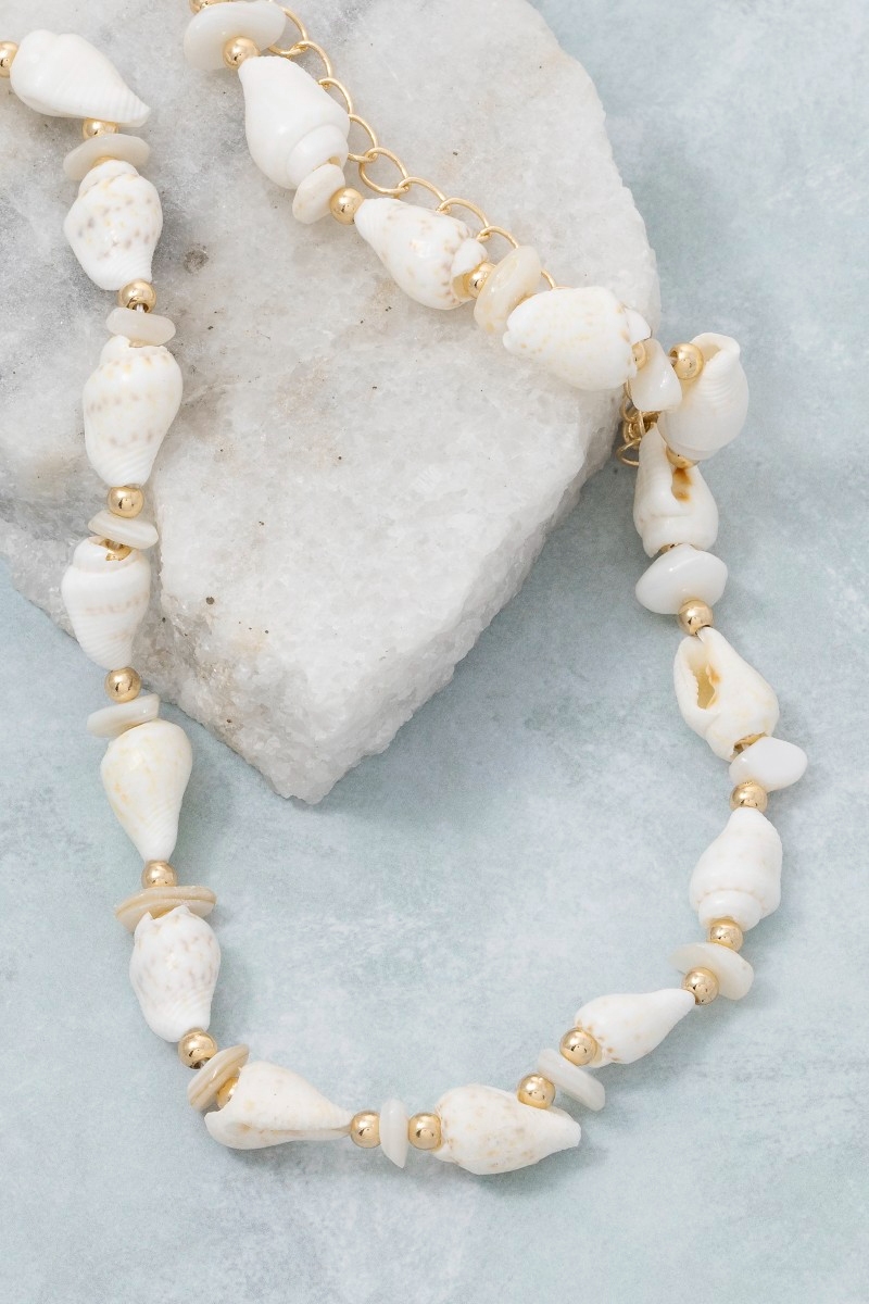 Mini Sea Shells Beaded Necklace