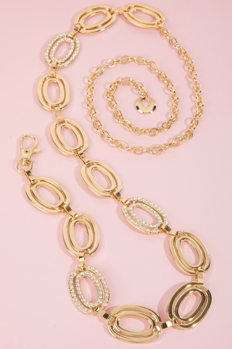 Double Ovals Chain Belt