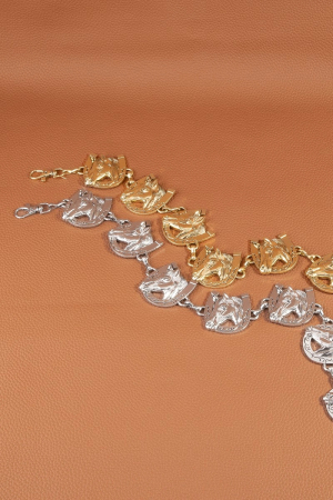 Horse Horseshoe Concho Chain Belt
