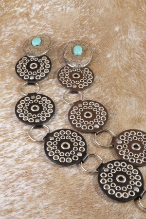 Turquoise Concho Ring Belt