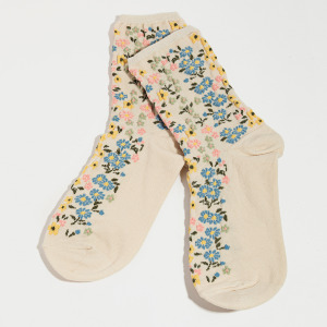Assorted Flower Pattern Socks