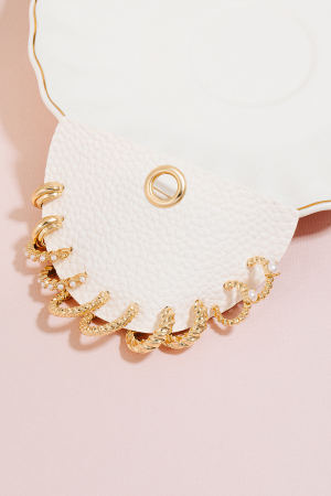 Mixed Metallic Hoop Earrings Set