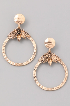 Freedom Circle Dangle Earrings