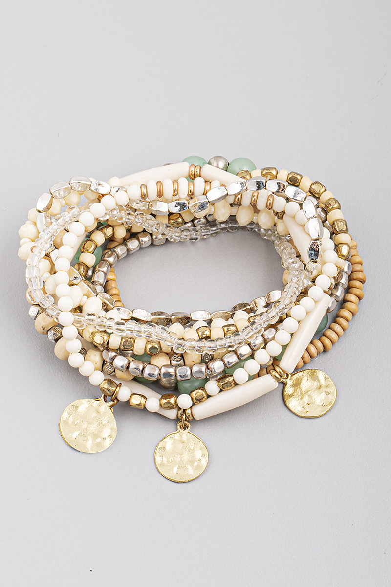 Multi Bead Stretch Assorted Bracelet Set