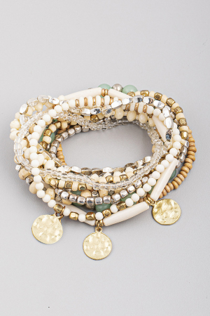 Multi Bead Stretch Assorted Bracelet Set