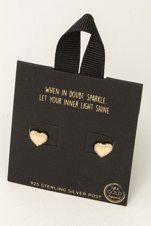 Mini Heart Stud Earrings